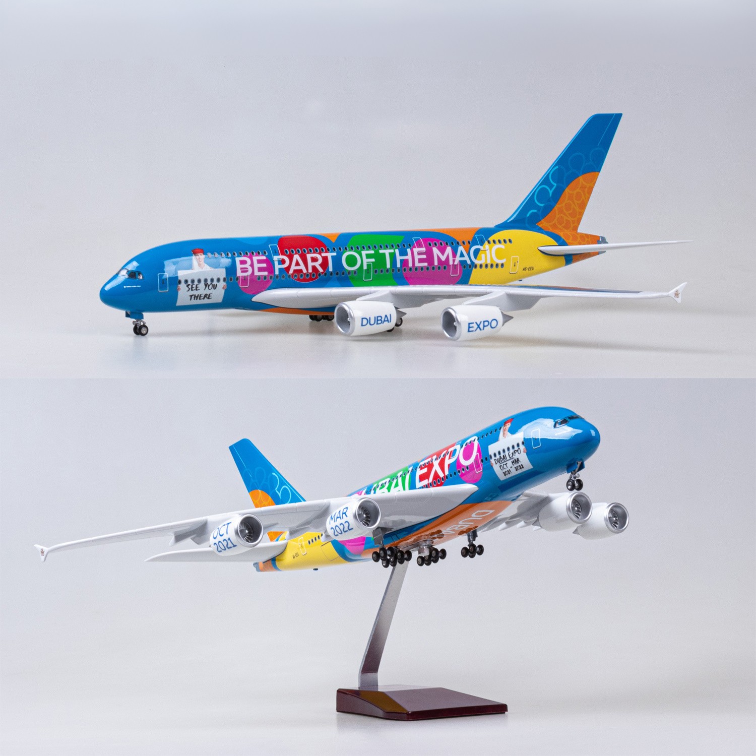 Model Airplane Plastic - نموذج طائرة إيرباص A380 إكسبي من