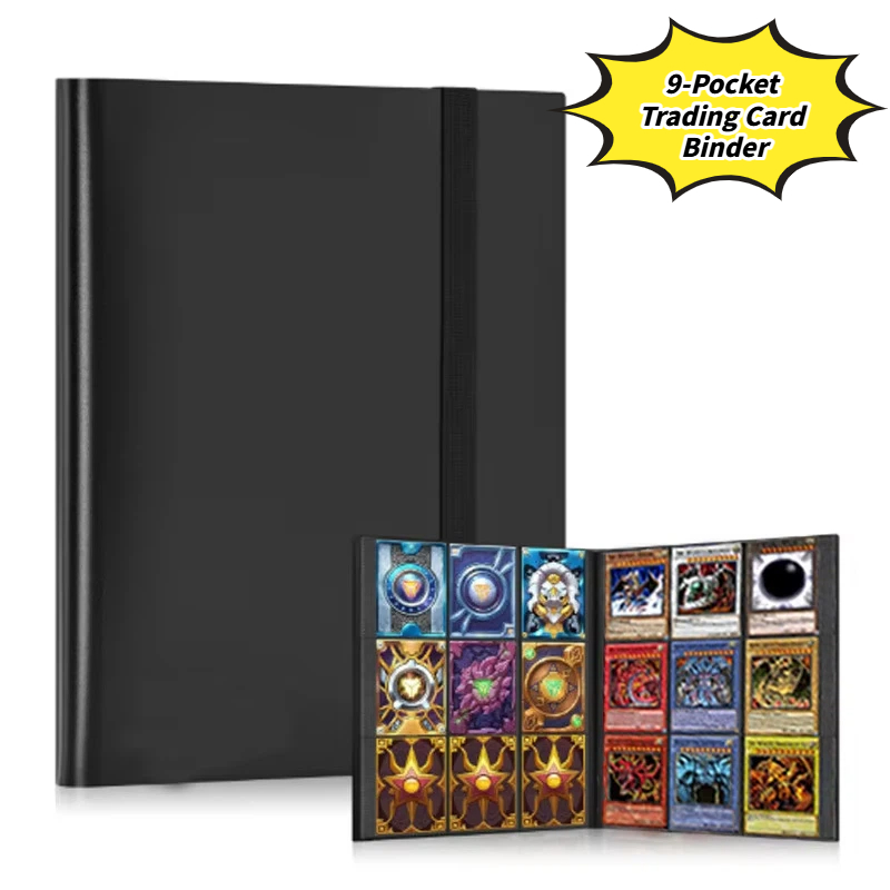 Pokemon Binder Card - حافظة بطاقات تداول بـ 9 جيوب،