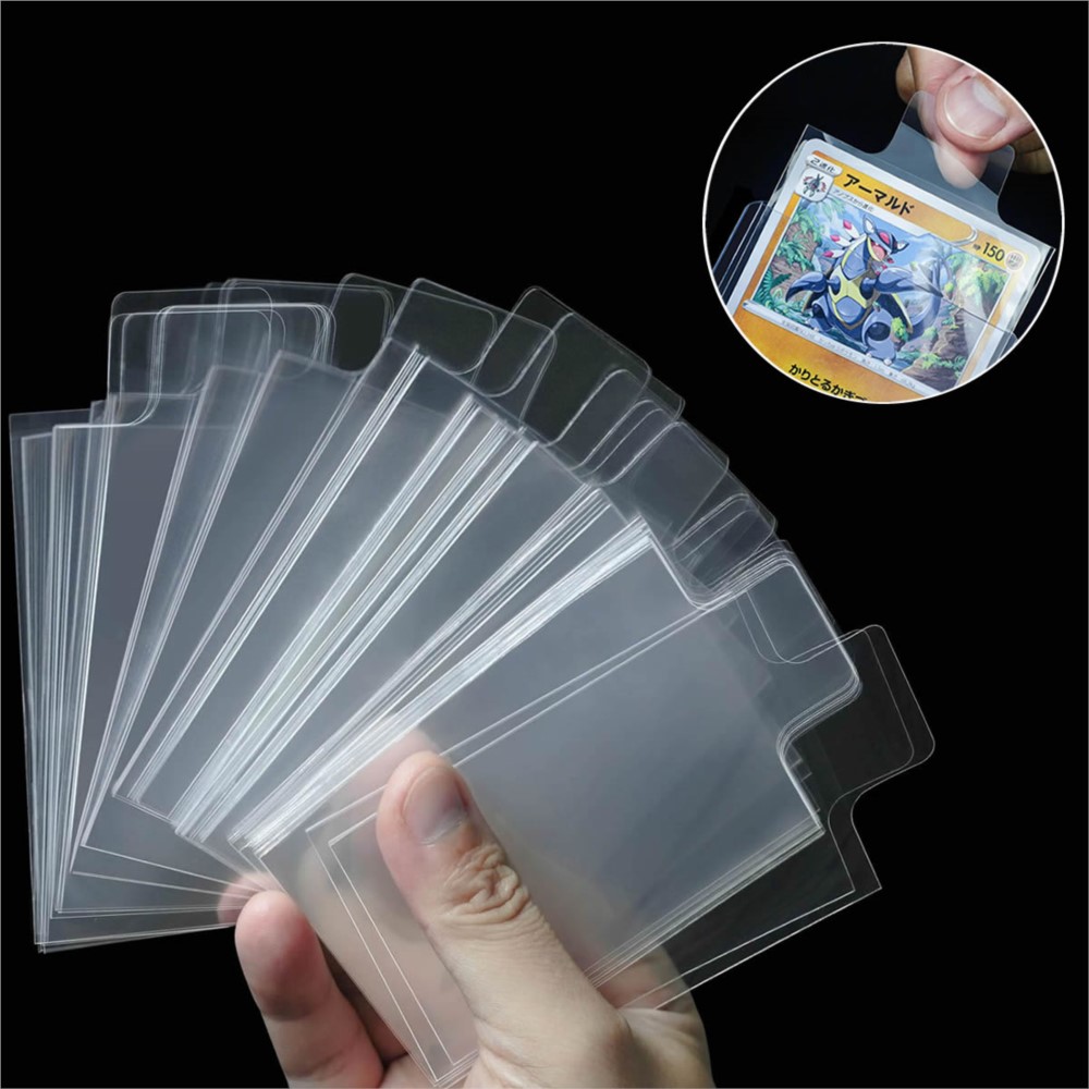 Graded Card Display - 100-500 قطعة من أغلفة البطاقات الشفافة