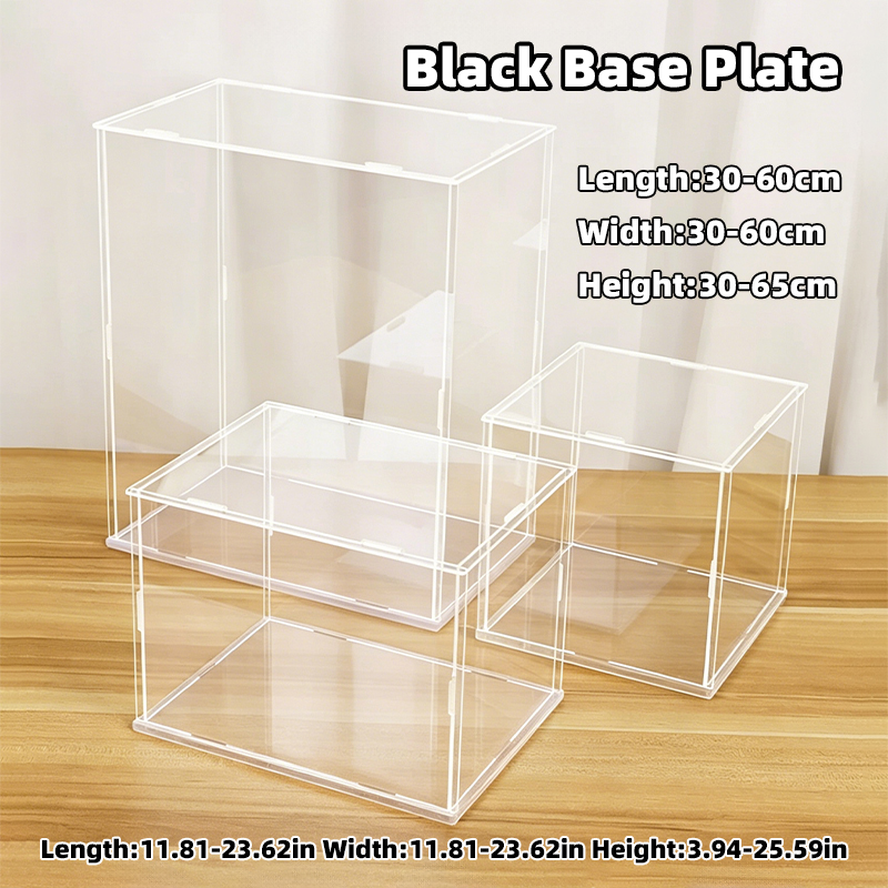 Display Case Acrylic - صندوق عرض أكريليك شفاف مجمع مع