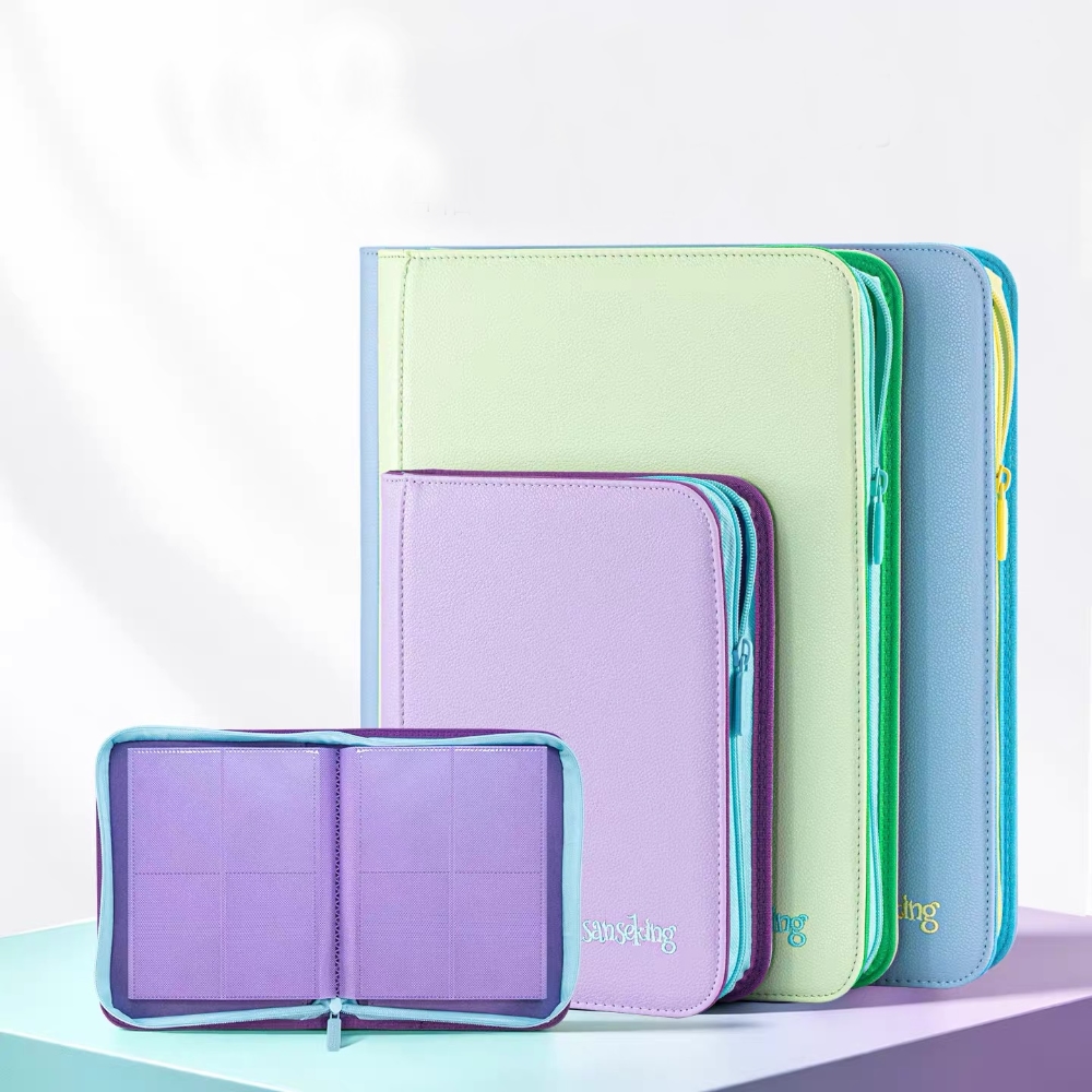 Pokemon Binder Card - ألبوم بطاقات سانسيكنج من جلد البولي