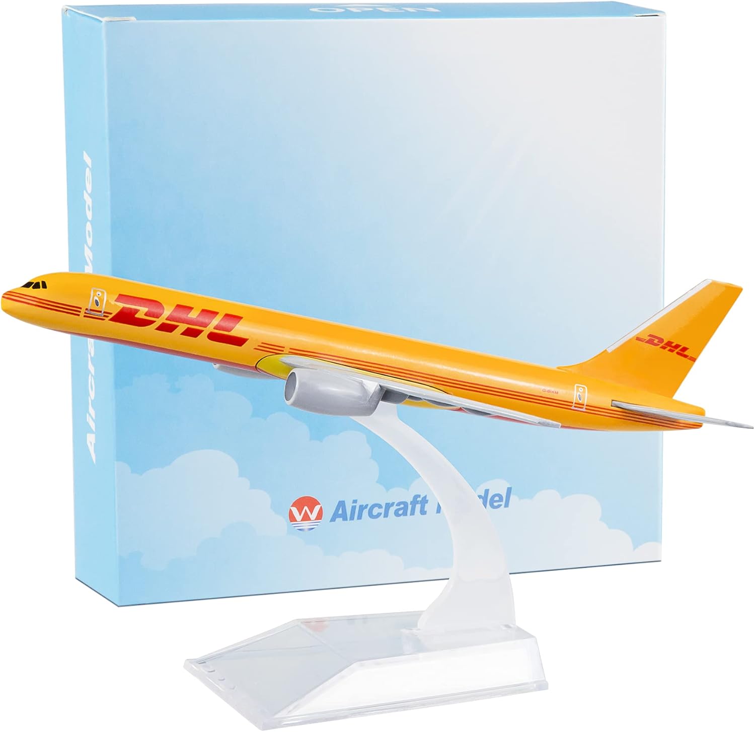 Model Airplane Plastic - 16 سنتيمتر طائرة معدنية B757 DHL