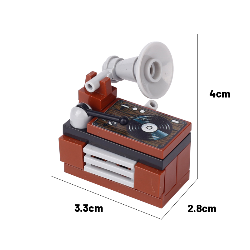كتل بناء Jukebox المدينة ، مسج - مراجعة Lego Minifigure Holder وسعره
